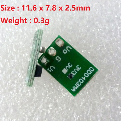 Lote 5 Pcs Módulo Convertidor Buck LDO DC-DC 3.3-6V a 3V/3.3V Step-Down