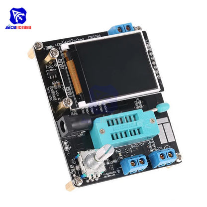 Tester Transistor DIYMORE GM328A (Ruso/Inglés) - Medidor Resistencia, Inductancia, Capacitancia, ESR (con Case)