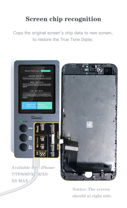 QianLi iCopy Plus 2 Generation Programmer with Battery Detection Connecting Board for LCD Vibrator Transfer EEPROM Programmer