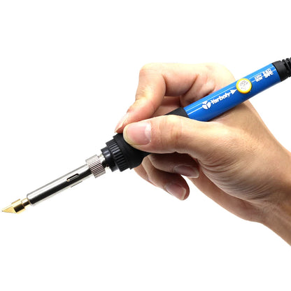 Kit Pirograbado 60W (Pluma Talla/Grabado Madera) con Cautín Soldador Temperatura Ajustable para Relieve/Quema Madera