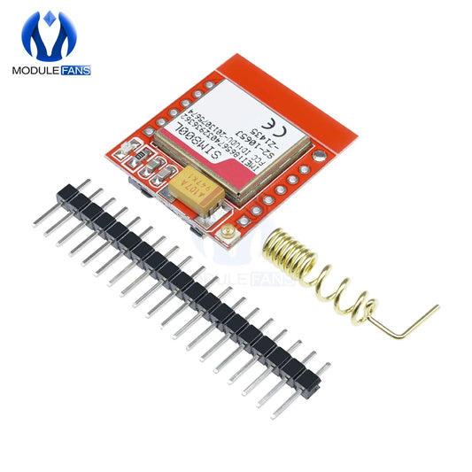 Módulo GSM/GPRS/GPS SIM800L Pequeño (MicroSIM, Quad-Band, 3.7V-4.2V, Serial TTL) Placa Core con Antena