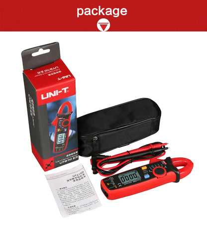 Pinza Amperimétrica Digital UNI-T UT210E/UT210D/UT210C - Mini Clamp Multímetro True RMS AC, Auto Rango