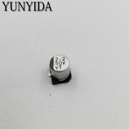 Capacitor Electrolítico Aluminio SMD (1uF-220uF, 10V-50V) - Pack 20 Unidades (Valores Surtidos)