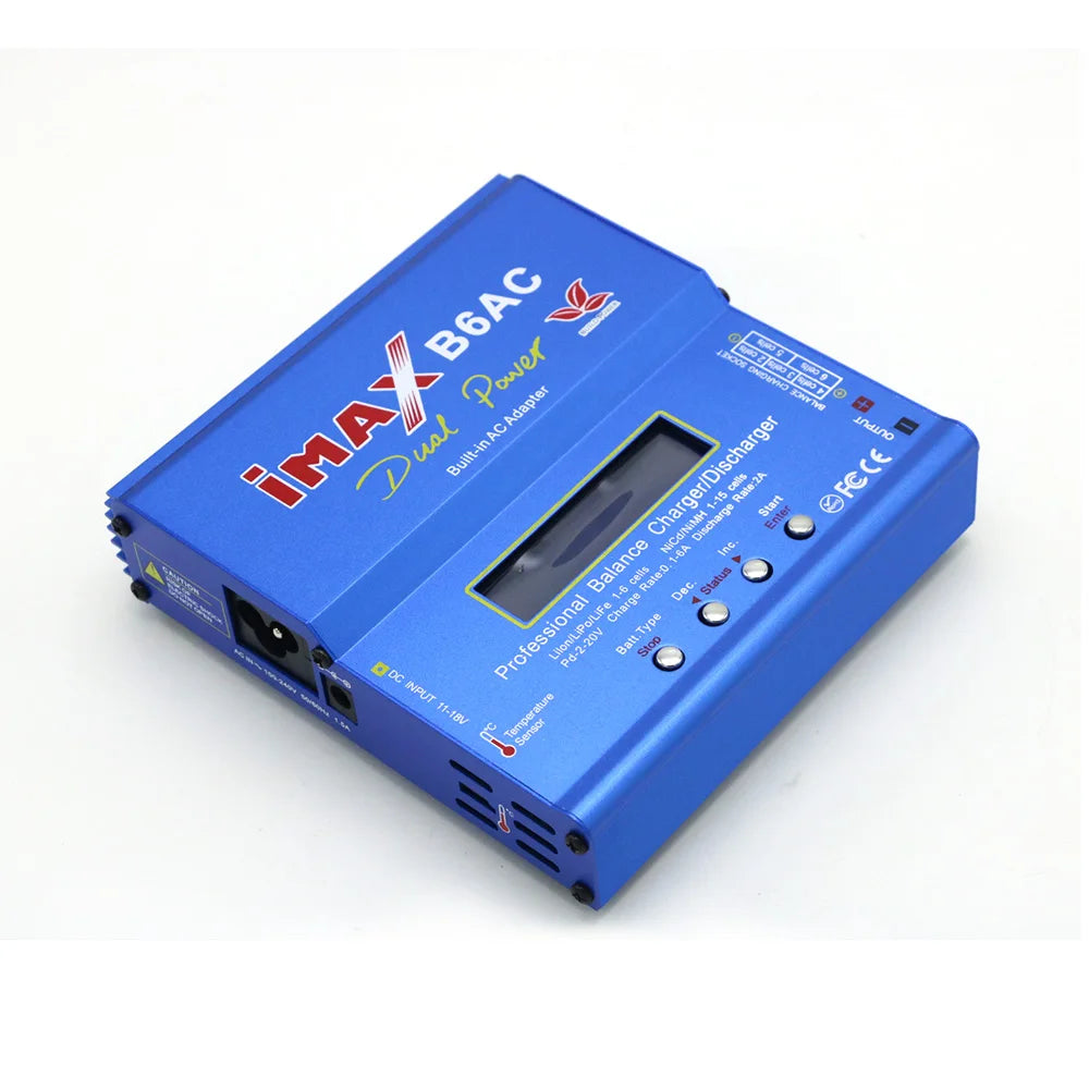 iMAX B6AC 80W 6A Lipo Battery Balance Charger LCD Display Discharger For RC Model Li-ion LiFe Nimh Nicd PB Lipo Battery Charging