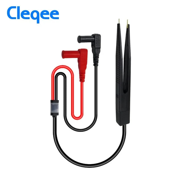 Pinzas Prueba SMD Cleqee P1510 para Componentes LCR Multímetro Tester Punta Sonda Cable
