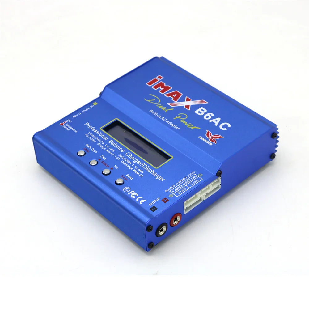 iMAX B6AC 80W 6A Lipo Battery Balance Charger LCD Display Discharger For RC Model Li-ion LiFe Nimh Nicd PB Lipo Battery Charging