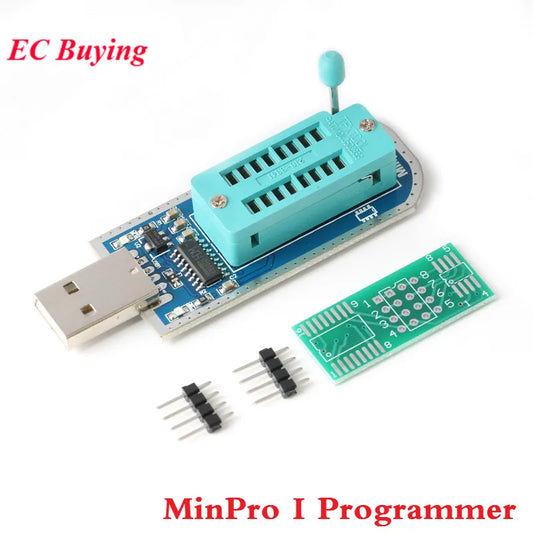 Programador USB Alta Velocidad Minpro I para Flash 24 EEPROM / 25 SPI / Routing / LCD