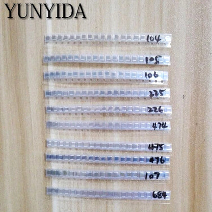 Kit Surtido Capacitor SMD 1210 (100nF-100uF, 10 Valores x 20 Unidades) DIY - Pack 200 Piezas