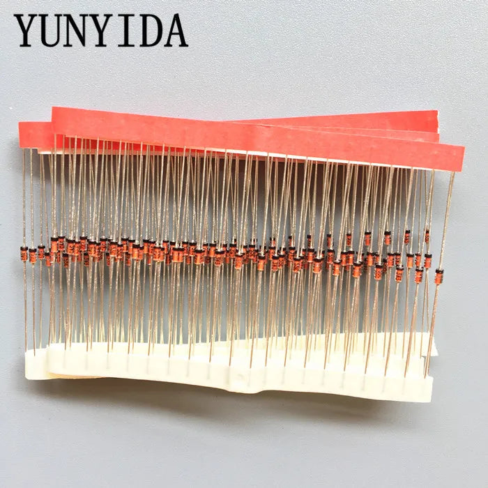 Diodo Zener BZX55C5V1 (0.5W / 1/2W, 5.1V, DO-35) - Pack 100 Unidades