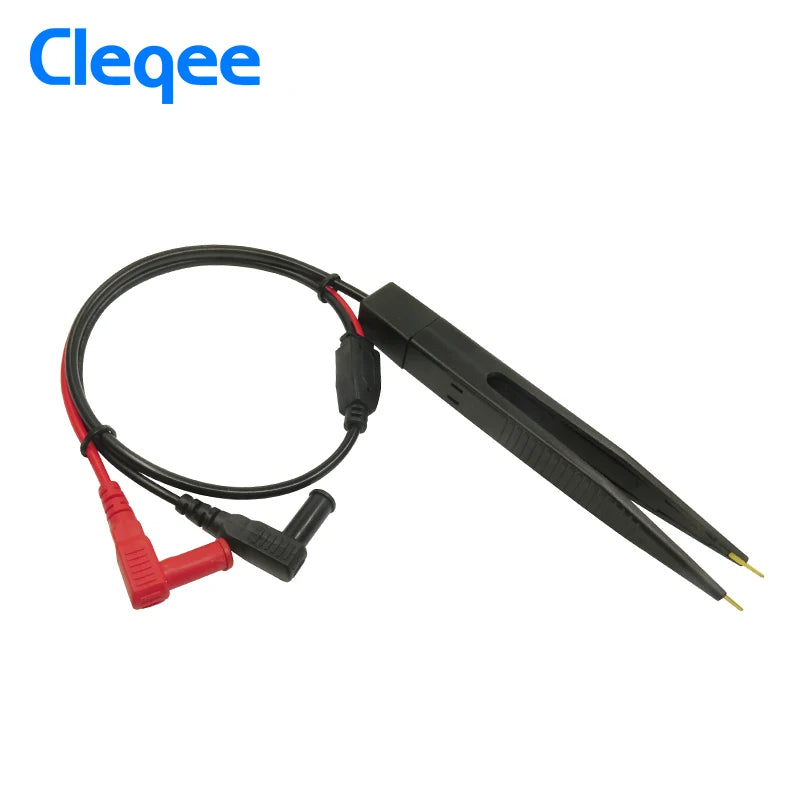 Pinzas Prueba SMD Cleqee P1510 para Componentes LCR Multímetro Tester Punta Sonda Cable