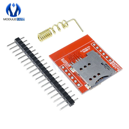 Módulo GSM/GPRS/GPS SIM800L Pequeño (MicroSIM, Quad-Band, 3.7V-4.2V, Serial TTL) Placa Core con Antena