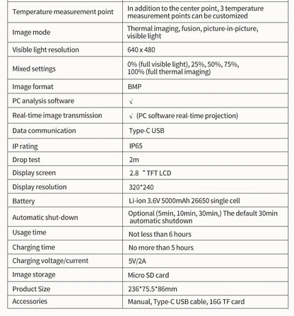 Termógrafo Infrarrojo UNI-T UTi260B / UTi260A HD (256x192) - Cámara Térmica Portátil Scanner IR (Batería Incluida)