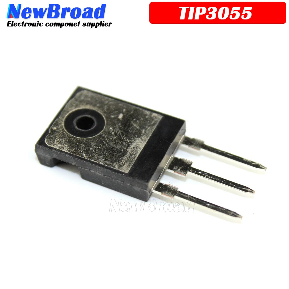 Lote 5 Pcs Transistor NPN BJT TIP3055 TO-247 100V 15A