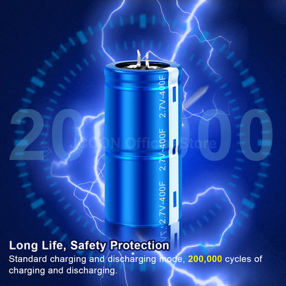 Supercapacitores Farad 2.7V - Varios Valores (1F a 400F) para Grabadora Vehicular - Lote 2 Piezas