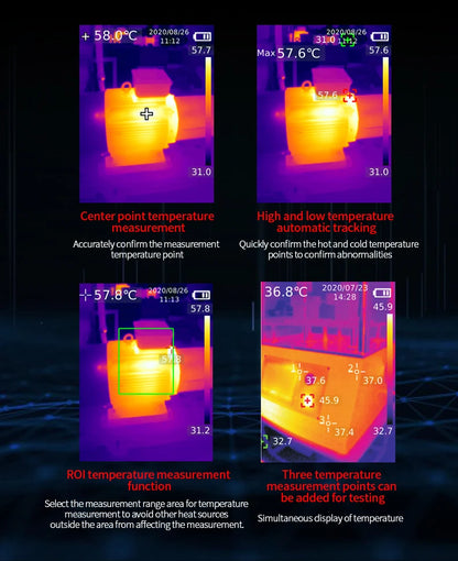 Cámara Termográfica Industrial UNI-T UTi260B HD (256x192) - Imagen Térmica Mantenimiento Eléctrico/Circuitos
