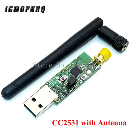 Módulo Sniffer Zigbee CC2531 / CC2540 (Placa Descubierta) Analizador Protocolo Paquetes con Dongle USB