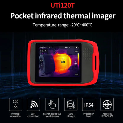 Termógrafo Portátil UNI-T UTi120T (10800 Píxeles) para Reparación - Cámara Infrarroja Imagen Térmica Temperatura