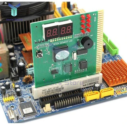 Analizador Diagnóstico PC (4 Dígitos LCD) - Tarjeta POST Tester Motherboard ISA/PCI con Indicador LED