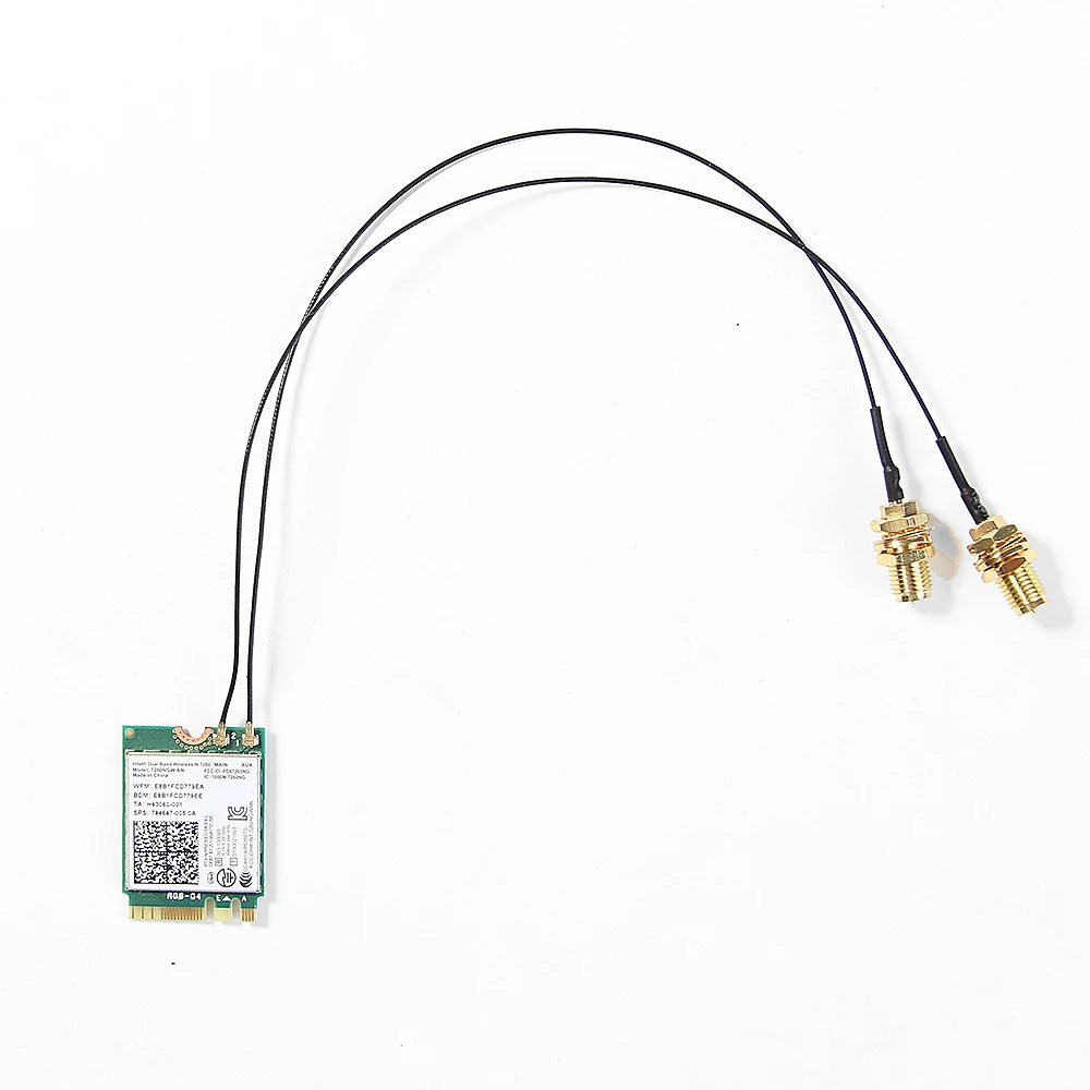 Cable Pigtail RF Antena (30cm, 0.81mm, IPEX 4 MHF4 a RP-SMA) para Tarjeta WiFi Intel AX200/9260NGW/8260NGW/8265NGW NGFF M.2 (2 Unidades)
