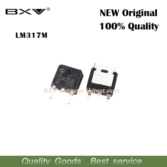 Regulador Voltaje LM317M (TO252/SOT) SMD - IC Original (x10 Unidades)