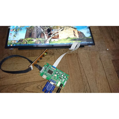 Kit Placa Controladora LCD Driver para Panel 15.6" B156XTN07.0/1 (1366x768) EDP Monitor VGA DIY