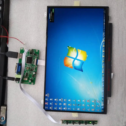 Kit Placa Controladora EDP para Panel 17.3" B173RTN01.1/.3/.4 (1600x900) HDMI/VGA/Audio Driver LED DIY