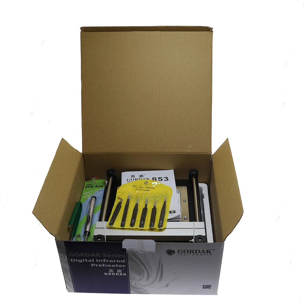 Gordak 853 IR infrared preheater BGA disassembly and assembly heating soldering station PCB board desoldering BGA Rework Station