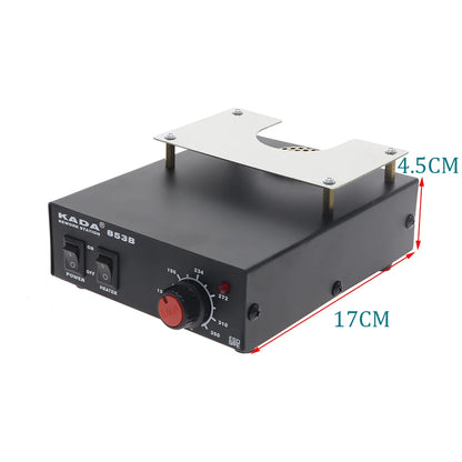 KADA 853B Heat Station 220V 540W Preheating Station for BGA PCB BGA Recycling Station Preheating/Hot Air Desoldering Station