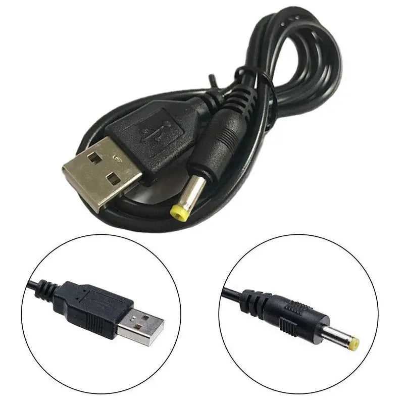 Cable Carga USB A a DC Plug (0.8m) Compatible con PSP 1000/2000/3000 (1 Unidad)