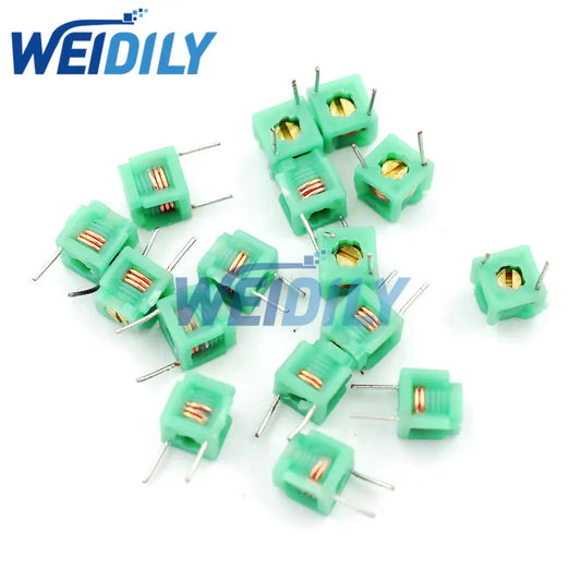 Inductor Ajustable Moldeado MD0505 Bobina Hueca (2.5T / 3.5T) 5x5mm - Lote 20 Piezas