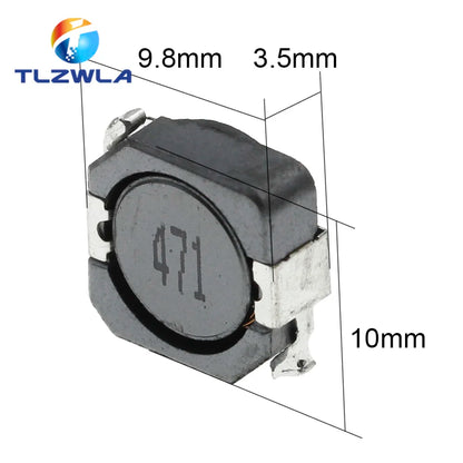 Inductor Potencia Blindado CDRH104R (CD104) 10x10x4mm - Varios Valores (2.2uH a 470uH) - Lote 10 Piezas