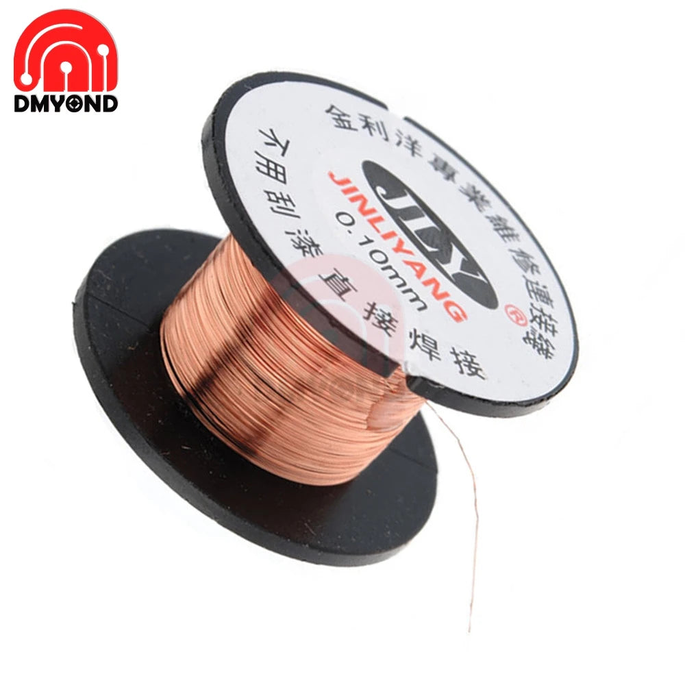 Alambre Cobre Esmaltado 0.1mm para Soldadura/Mantenimiento Placa Base Notebook/PCB Teléfono Móvil