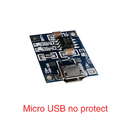 5 PCS Type-c/Micro/Mini USB 5V 1A 18650 TP4056 Lithium Battery Charger Module Charging Board With Protection Dual 1A Li-ion