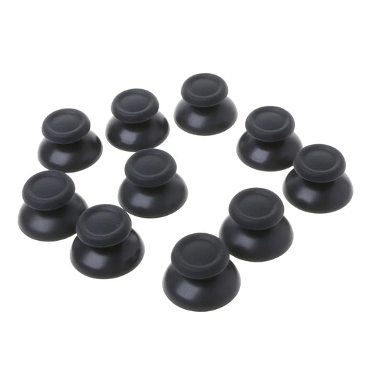 Capuchones Palanca Analógica (Thumbstick) Negros de Plástico para Control PlayStation 4 PS4 Pro (Set 10 Unidades)