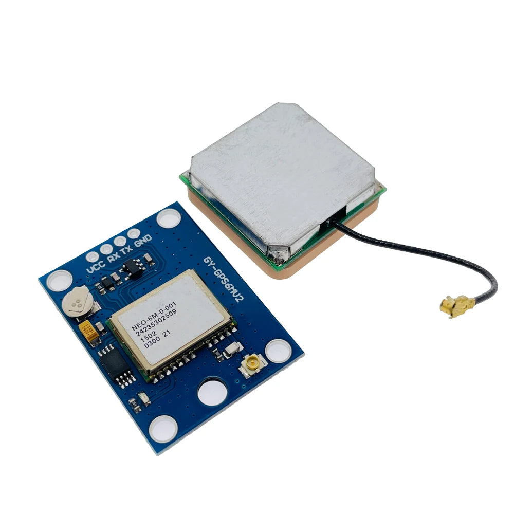 Módulo GPS GY-GPS6MV2 (NEO-6M) con EEPROM y Antena (3-5V, RS232/TTL) para Arduino/APM2.5 Control Vuelo