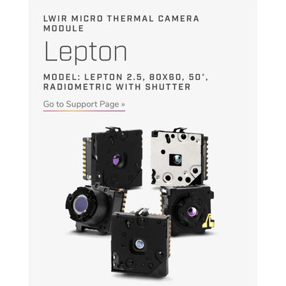 Placa Expansión PureThermal 2 para FLIR Lepton 3.5 (2.0/2.5/3.0) - Smart I/O (STM32F412), Cámara Térmica