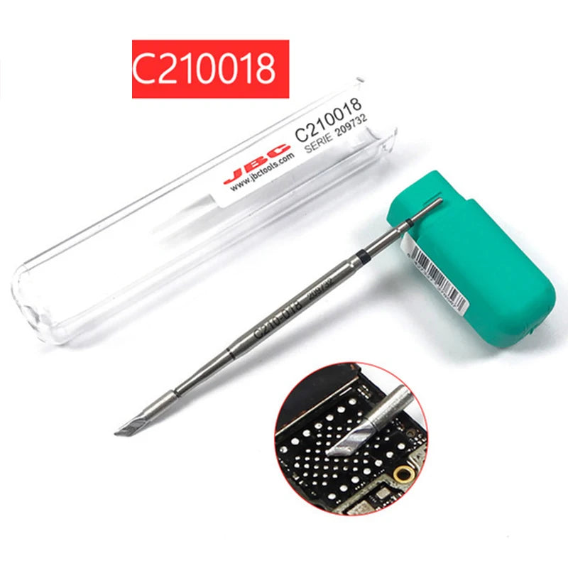 Original JBC C210 Soldering Iron Head C210018H C210002H C210020H Universal C210 Soldering Station Mobile Phone PCB Repair Tool