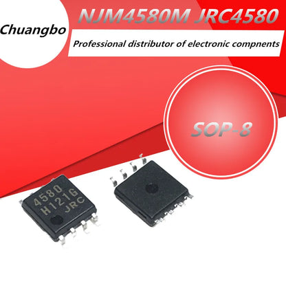 Lote 10 Pcs Amplificador Operacional Dual NJM4580M (4580 / JRC4580) DMP-8