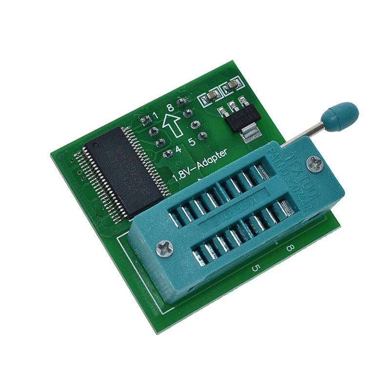 Kit Programador USB XTW100 (CH341B) 24/25 Series EEPROM Flash BIOS + Clip Test SOIC8/SOP8