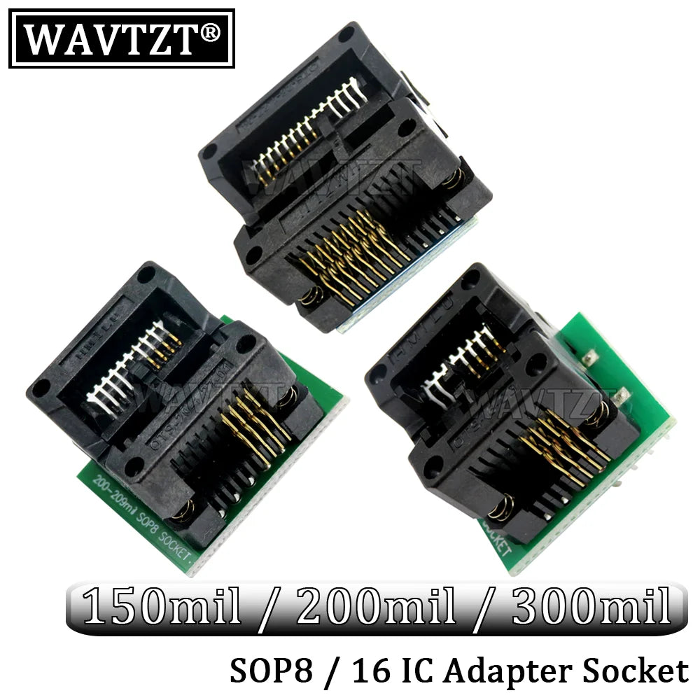 Kit Programador USB CH341A 24/25 Series EEPROM Flash BIOS + Clip Test SOIC8/SOP8 + Adaptador 1.8V + Adaptador SOIC8/SOP16