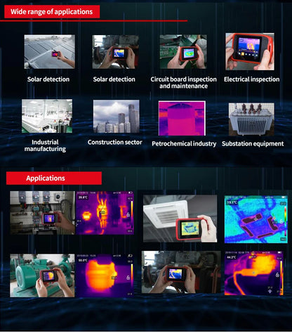 Termógrafo Portátil UNI-T UTi120T (10800 Píxeles) para Reparación - Cámara Infrarroja Imagen Térmica Temperatura