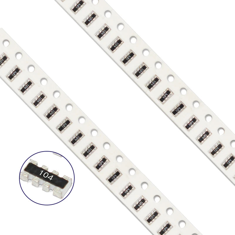 100pcs 0603*4 8P4R 2*4P SMD Network Resistor Array 4R7 4.7 47 470 R Ohm 4.7K 47K 470K 471 472 473 474