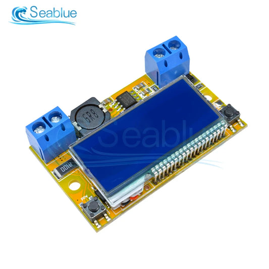 Módulo Fuente Alimentación Step-Down DC 5-23V a 0-16.5V 3A Buck Regulador Ajustable CC/CV con Display LCD