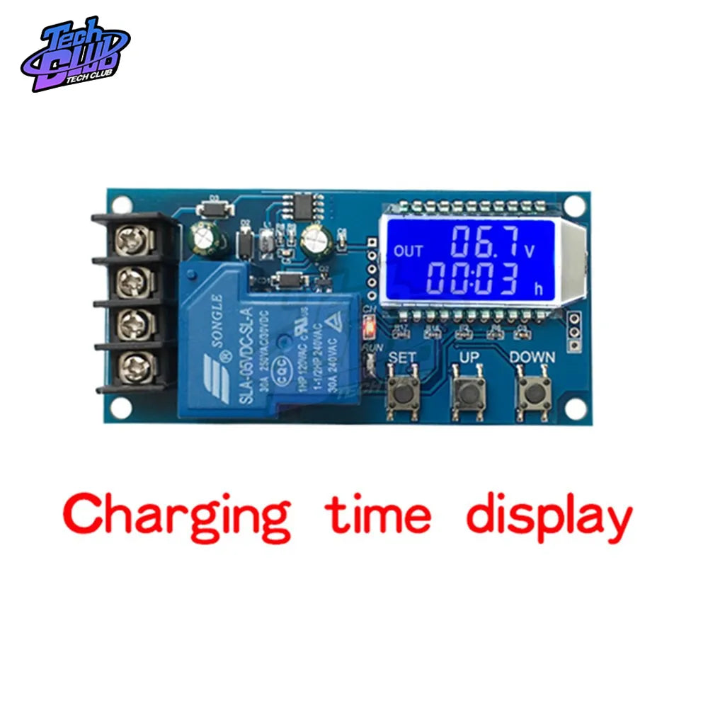Módulo Control Carga Automática Batería Solar 12V/24V (Plomo-Ácido/Litio) con Display LCD y Protección