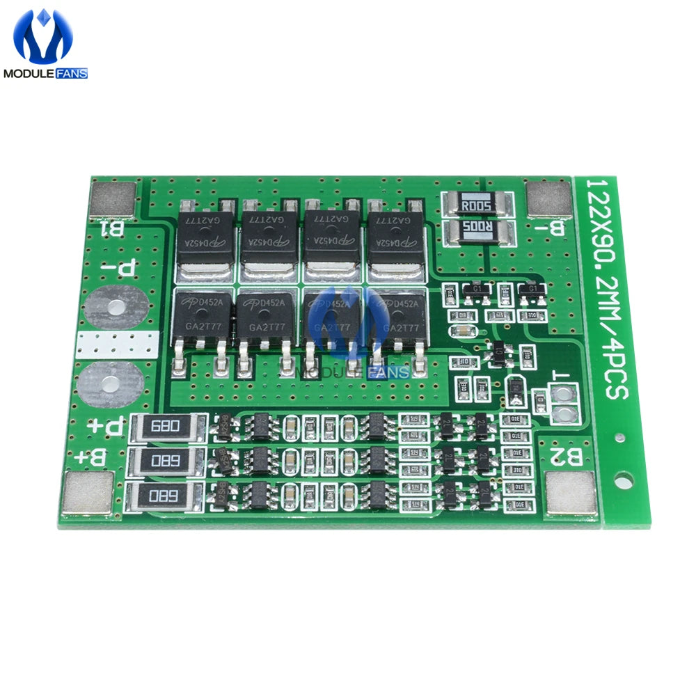 3S/4S Bms Balance 20A 30A 40A 60A 12V/24V Li-ion Lithium Battery Charger Protection Board 18650 BMS Equalizer Enhance/Balance