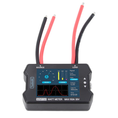 Medidor Potencia ToolkitRC WM150 (150A 50V) - Analizador Consumo RC/FPV/Drone con Display LCD y Salida PWM