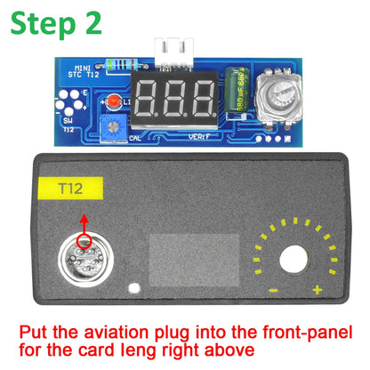 Electric Unit Digital Soldering Iron Station Temperature Controller Kits for HAKKO T12 Handle DIY kits LED vibration switch