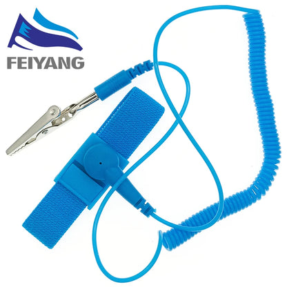 Pulsera Antiestática ESD Inalámbrica con Clip de Descarga