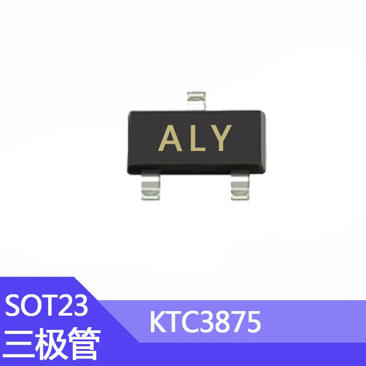 Transistor NPN KTC3875 (2SC3875 / ALY) SMD SOT-23 50V 0.15A - Lote 100 Piezas