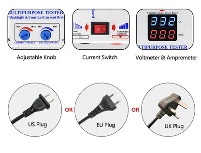 0-330V TV LED Backlight Tester Voltage Current Adjustable Smart-Fit Manual Constant Current Driver LED LCD TV Screen Lamp Bead